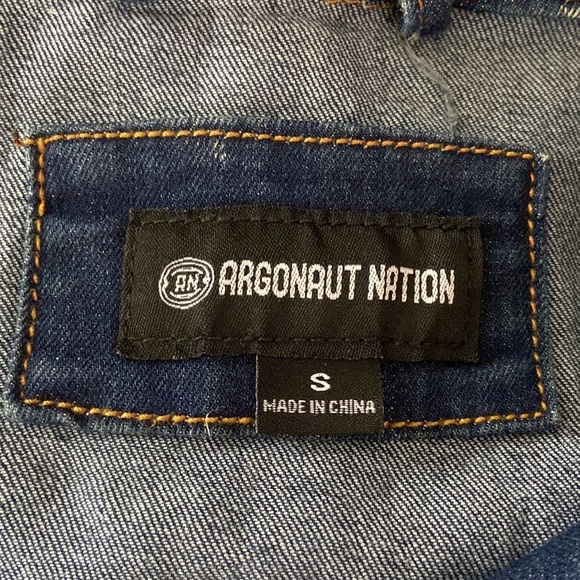 Argonaut Nation Vintage Wash Jean Jacket Size S - Picture 9 of 12